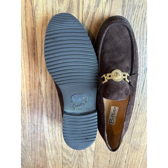 Vintage Bottino Men’s Suede Loafer 11.5 Spain Chunky Platform Chocolate Brown main image 11